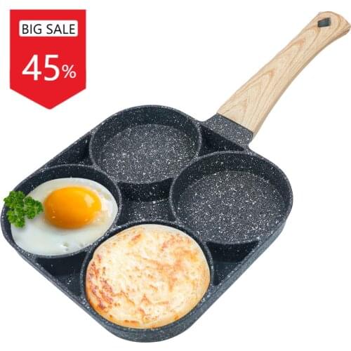 Egg Frying Pan Nonstick Pancake Pans 4-Cups cookware Pancake Omelette Pan Aluminium Alloy Egg cooker