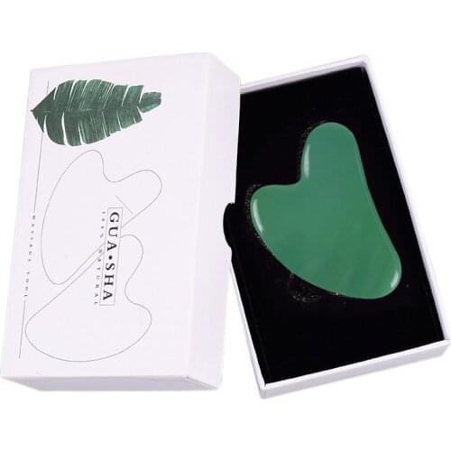 Face Gua Sha Massage Board Natural Stone Gouache Scraper Health Care Meridian Scraping Plate Skin Care SPA Tools