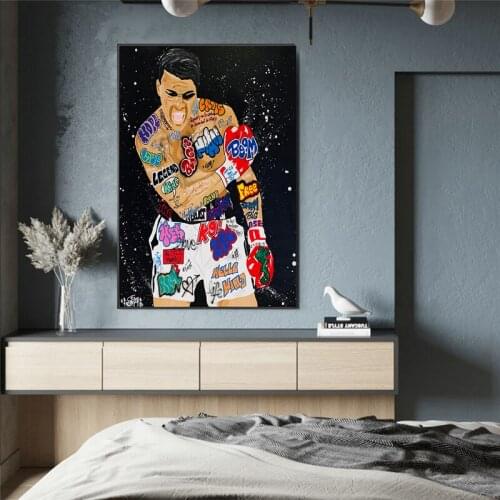 Boxer naked Art Canvas Paintings On the Wall Art Posters And Prints Collage Art of sculpture Colorful Pictures Home Decoration