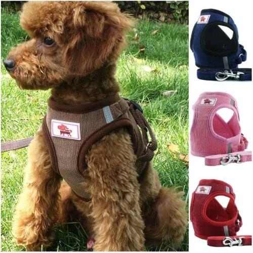Comfortable Step-in Harness for Pets Dog Cat Walking Support Harnesses With Lead