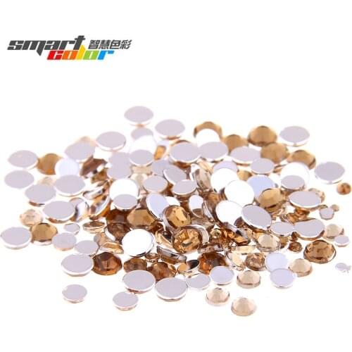 Smart Color Cooffee Color Acrylic Rhinestones Shoes Sparkling Nail Art Decorations Clothing Decorations Small Pack