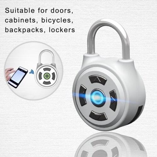 Waterproof Bluetooth fingerprint padlock intelligent lock Keyless Fingerprint Lock Mini Door lock for Phone/Android door lock
