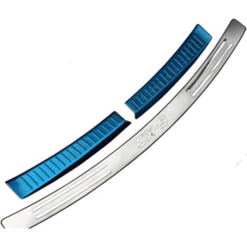 REAR OUTER BUMPER PROTECTOR TRIM DOOR SILL SCUFF COVER PLATE ACCESSORIES Fit For Mazda CX-5 CX5 2013 2014 2015 2016 Car Styling