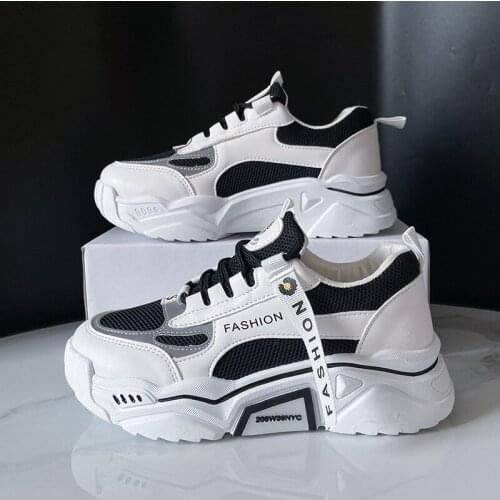 2021 New Womens Spring Platform Chunky Sneakers,Gray Brown Sports Shoes,Comfort Casual High Sneaker Women Vulcanize Sneakers