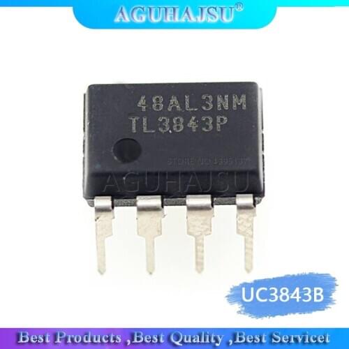 10pcs UC3843B UC3843BN UC3843AN UC3843 3843 Current Mode PWM Modulation Controller DIP-8