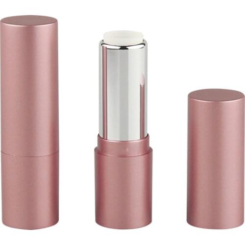10/30/50pcs Matte Rose Gold Round 3.5g Empty Lipstick Tube Lip Balm Container Shell Packaging Cosmetics Refillable Container