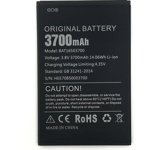 100% Original 3700mAh BAT16503700 Battery For DOOGEE x7 x7s Doogee X7 Pro Mobile Phone High Quality Battery+Tracking Number