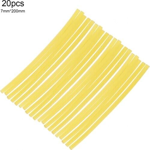 20pcs/lot 7mmx200mm Clear Hot Glue Sticks 7MM for Hot Melt Gun Car Audio Craft Transparent for Alloy Accessories