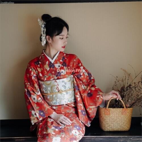 2021 japanese style traditional clothing japanese women original yukata dress traditional kimono performance dance costume