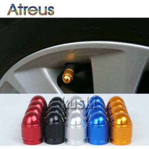 4Pcs Dustproof Bike Car Motorcycle Tire Wheel AIR Valve Caps Covers for Volkswagen Polo VW Golf 5 7 Mini Cooper r56 Accessories