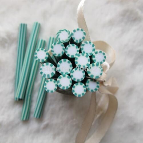 5pcs M-65 5mm Cute Round Cane Fancy Nail Art Polymer Clay Cane Nail Art Decoration