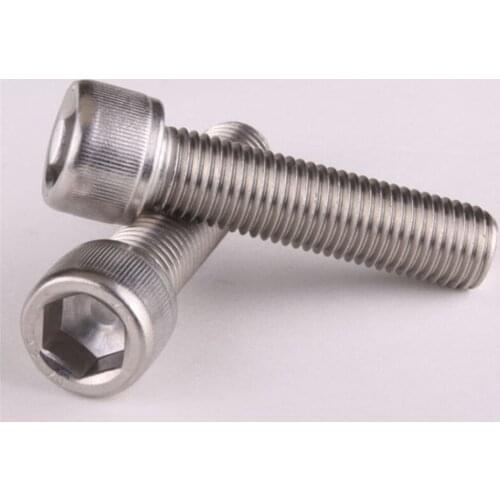 50PCS M2 M2.5 304 Stainless Steel Hex Screw DIN912 Cylinder Head Hex Screws Cup Head Bolts