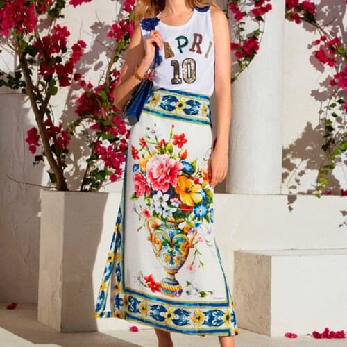 88X145cm Blue Majolica Blue White Porcelain Imitate Silk Satin Polyester Fabric for Woman Girl Summer Dress Skirt Sewing