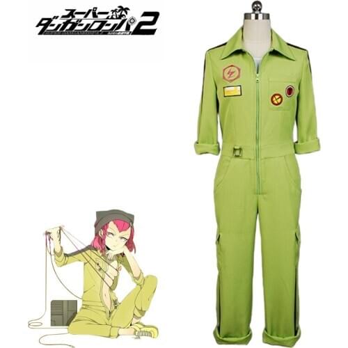 Anime cosplay Super DanganRonpa2 Kazuichi Souda Cosplay Costume Full Set Outfit Men Women Jumpsuit Halloween costumes for man