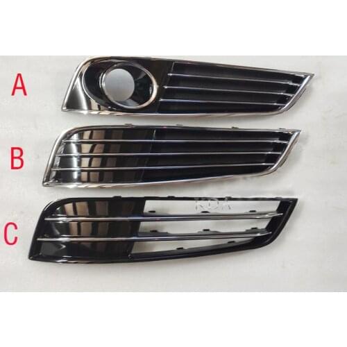 Auto Front Chrome Bumper Fog Light Grill Cover Racing Grills For AUDI A8 S8 QUATTRO D4 2010 2011 2012 2013 4H0807679E 4H0807680E