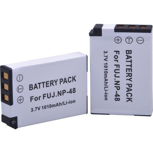 Batmax 2PCS 1010mAh NP-48 NP 48 NP48 Camera Battery for Fujifilm XQ1 XQ2 NP-48 Camera
