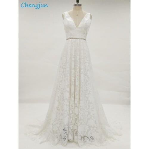 Chengjun 2018 White Marriage Simple Wedding Dress