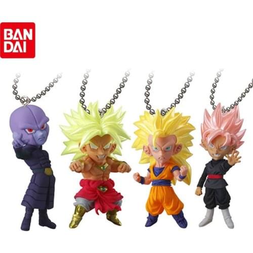 Bandai Gashapon Dragon Ball Super UDM THE BEST Special Edition 9 Series Goku Hit Broli BURST Pendant Dolls Keychains Model Toys