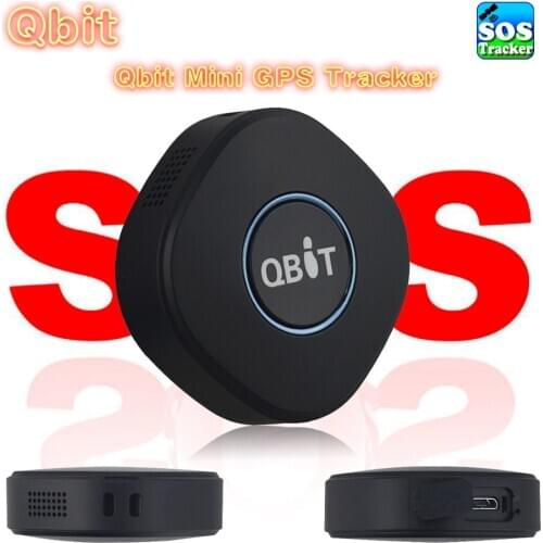 Concox Mini Qbit/Q1 GPS Tracker for Children Anti-theft GPS Tracking Portable Personal and GPS SMS Locator for Kids Elderly Pets