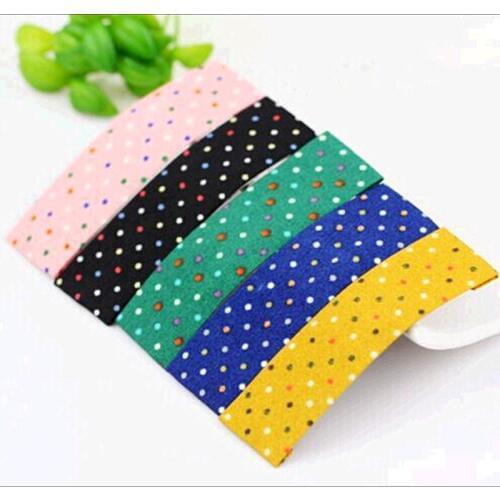 Colorful Dots Rectangle Cloth Hair Clips Bobby Pins Barrettes Fashion Headwear Hair Accessories for Women