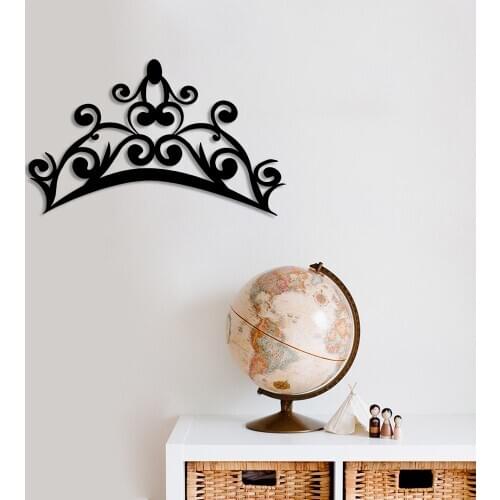 Ornamental Pattern Crown Wall Room Home Accessory Wooden Table 50x30cm