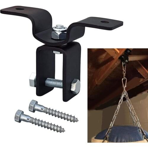 Wood Beam Heavy Bag Hanger - 360 Degree Swivel Boxing Punch Bag Ceiling Hook Mount Attachment