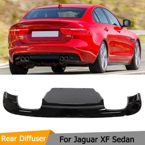 Car Styling PP Auto Rear Bumper Lip Diffuser For Jaguar XF Sedan 4-Door 2016