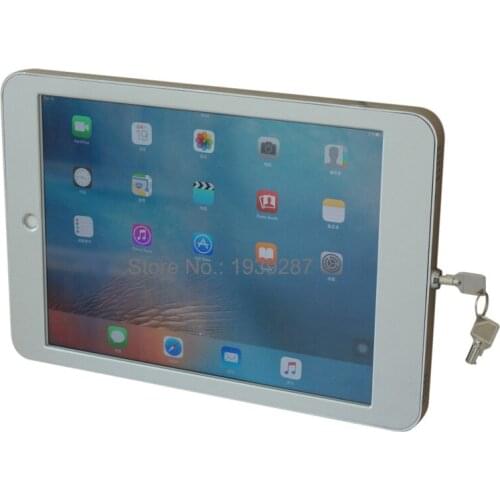 For 12.9 inch iPad Pro security wall mount with lock metal enclosure display casing holder support specialized frame