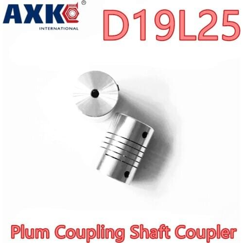 Hot Sale D19 L25 D19l25 Cnc Motor Jaw Shaft Coupler Flexible Coupling Od 19x25mm Wholesale 4/ 5/6/6.35/8/9.5/10/12mm