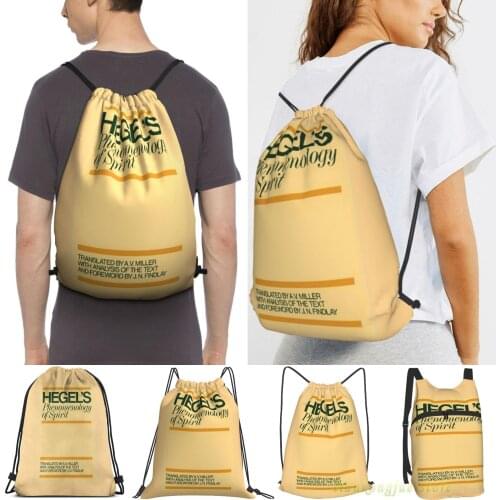 Hegel-Phenomenology Of Spirit Men Outdoor Travel Gym Bag Waterproof Drawstring Backpack Women Fitness Swimming Bag