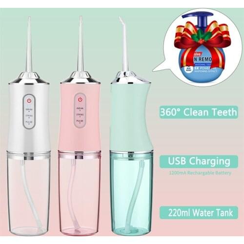 Oral Irrigator For Teeth Whiten Dental Water Jet Water Flosser Portable Toothpicks Dental Cleaner Nozzles Mouth Washing Machine