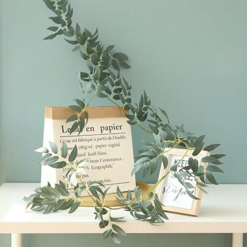 Artificial Ivy Green Leaf Silk Willow Garland Plants Vine Fake Foliage Flowers Home Garden Wedding Decoration
