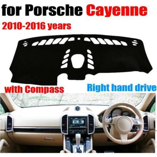 Car dashboard cover mat for Porsche Cayenne with Compass 2010-2016 Right hand drive dashmat pad dash covers auto accessories