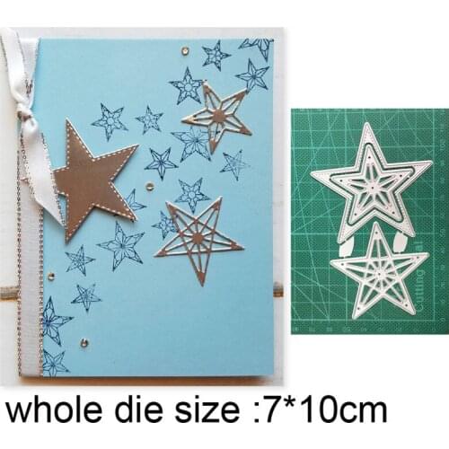 2021 new metal cutting dies cut die mold lace stars frame decoration Scrapbook paper craft knife mould blade punch stencils dies