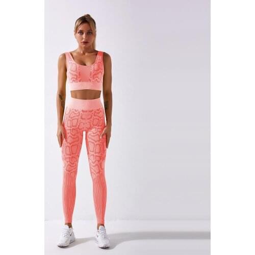 Newest Hot Selling Seamless Gym Nylon Woman Sportswear Leggings Sports Bras Fitness Wear Yoga Sets