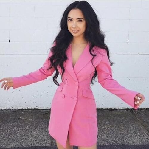 Sexy Elegant Women Suits Real Picture Double Breasted Slim Fit Blazer Summer Casual Daily Young Girl Streetwear Coat