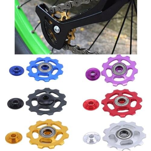 1 Set Ultralight MTB Aluminum Alloy Bike Bearing Jockey Wheel Rear Derailleur Pulleys Outdoor Bicycle Parts New