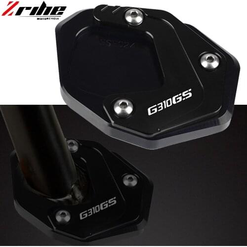 Motorcycle Kickstand Support Extension Plate Foot Side Stand Enlarge Pad FOR BMW G310GS G 310 GS 2018-2021 Aluminum Accessories