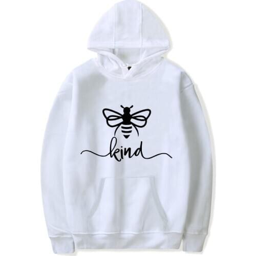 Be Kind To Every Kind pullovers Hoodie Couple Hoodies Women unisex Hooded Tops Streetwear Style bee graphic funny grunge clothes