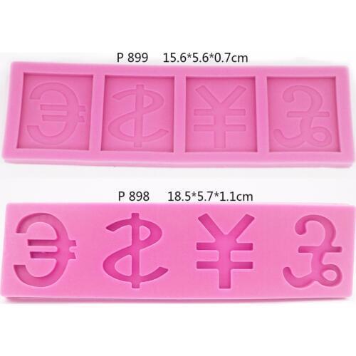 Different currency money fondant candy mold cake decoration mold chocolate mould biscuit DIY
