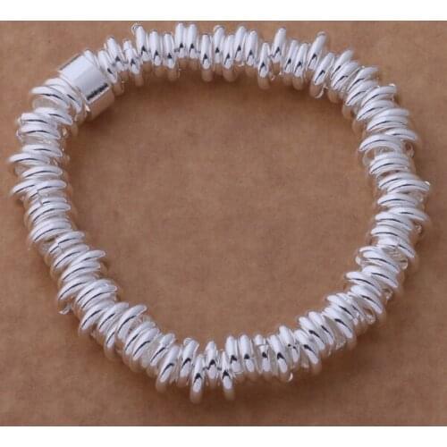 Pretty 925 Sterling Silver Bracelets for Women,Wholesale Charm Christmas Gifts Fashion Jewelry Kindly H352