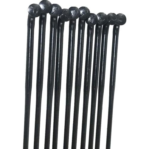 25 Pieces Pillar Triple Butted 2015 J-Hook Spokes No Cutting Original Black PSR TB2015 Application Trekking MTB Race