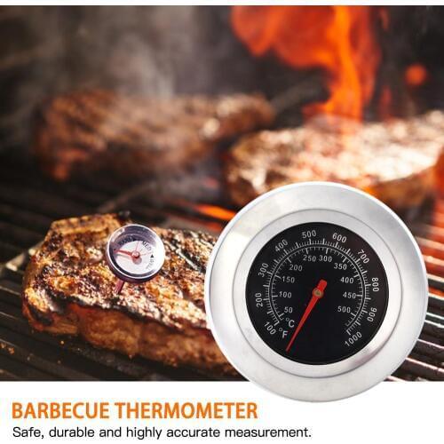 50~500 Degree Stainless Steel Barbecue BBQ Smoker Grill Thermometer Temperature Gauge Oven Thermometer Household Merchandises