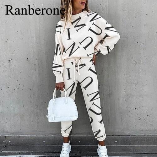 Tie Dye Casual Tracksuit Women 2 Pieces Set Sweatshirts Pullover + Sweatpants Outfits Letter Casual Sportswear Tracksuit Wives