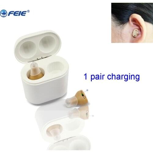 1 Pair Rechargeable Audifonos Hearing Aid Portable Sound Amplifier Invisible Adjustable Tone Hearing Aids Exquisite Hearing Aid