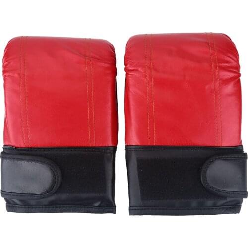 1Pair/Set Adult Boxing Fighting Muay Thai Sparring Punching Kickboxing Grappling Sandbag Gloves Hook And Loop Closure Flexible