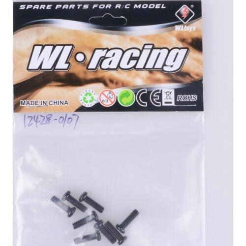 12428 12423 12428-0107 M4*12 Screws WLtoys RC Racing Car Scale Spare Parts Accessories