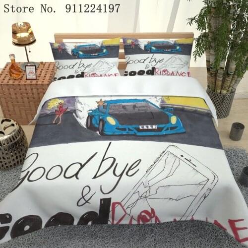 2021 Fashion Bedding Set 3d Digital Hip Hop Printing 2/3pcs Duvet Cover Set Single Twin Double Full Queen King Bedroom Decor