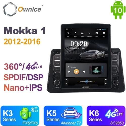 Ownice Android 10.0 for Opel Mokka 1 2012 - 2016 Car Radio Auto Multimedia Video Audio GPS Player head Unit 360 Panorama