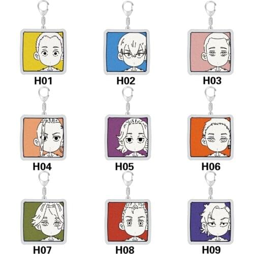 Tokyo Revengers Anime Cosplay Keychain Manjiro Ken Takemichi Hinata Atsushi Chibi Kawaii Bag Pendant Fans Collection Props